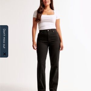 Abercrombie & Fitch Women's High Rise Black Jeans